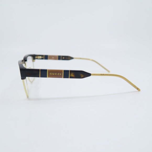 Gucci GG0605O 002 52mm Havana/Havana/Gold, New Unisex Square Eyeglasses Frames. - Picture 8 of 9